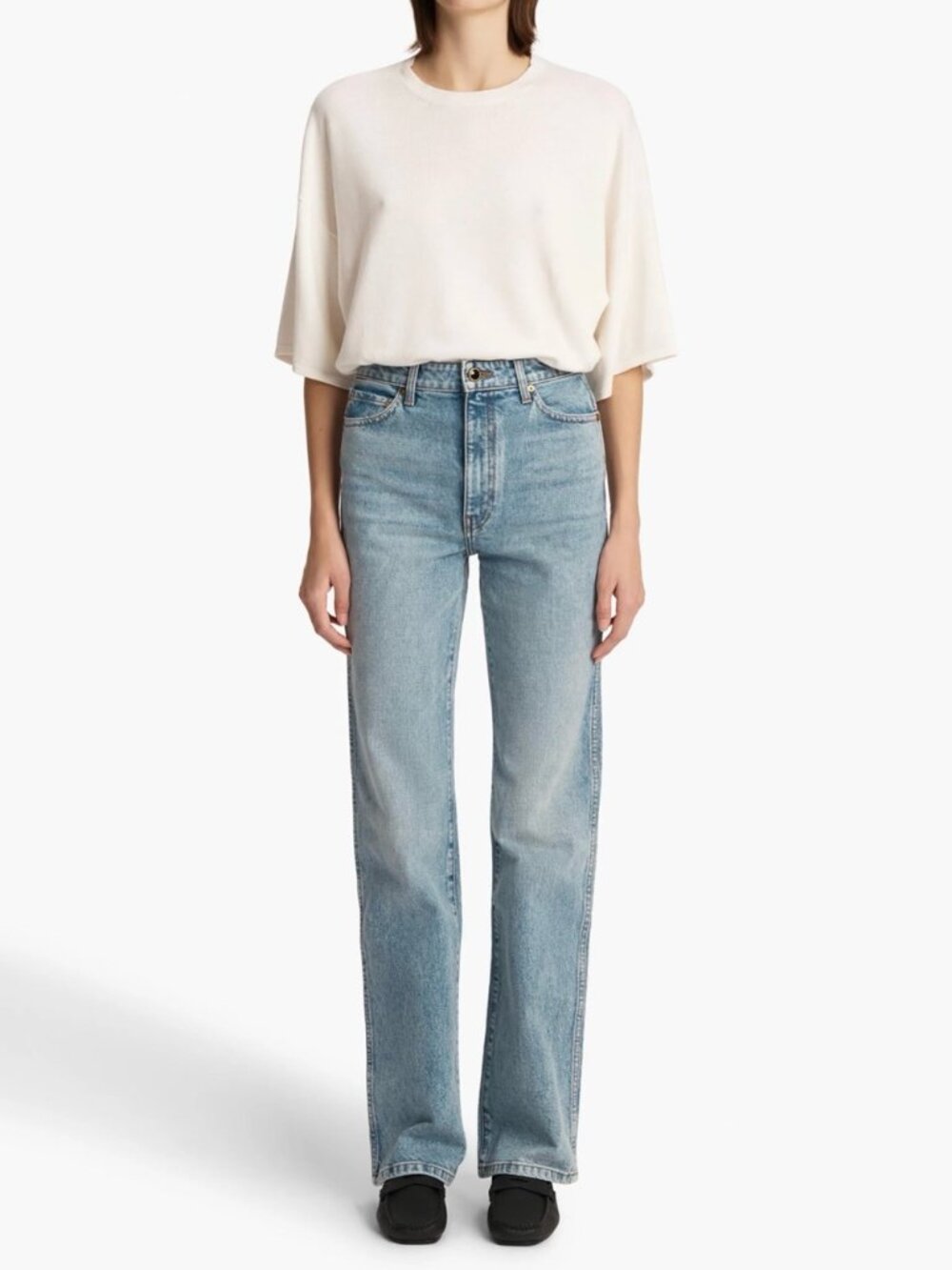 ♥️ NWT KHAITE $620 Danielle Jeans in Bryce color